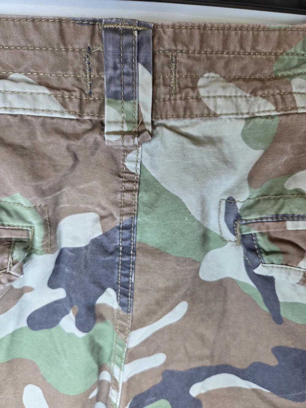 Polo By Ralph Lauren Men's Camouflage Cargo Shorts — Green/Brown/Black - Picture 15 of 15